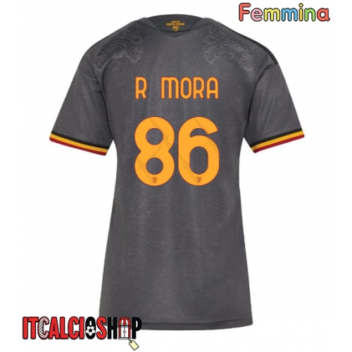 AS Roma Rodrigo Mora #86 Terza Maglia Femmina 2026-27 Manica Corta